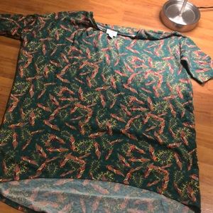 LLR green Irma top